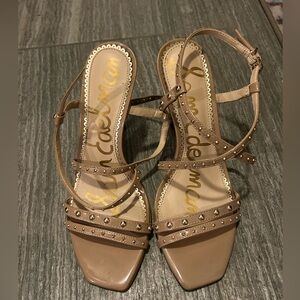 Sam Edelman gold stud heel sandals - size 7.5